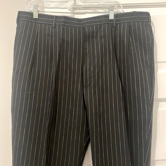 Ralph Lauren Purple Label Black Pinstripe Men's Pants NWT Sz 38